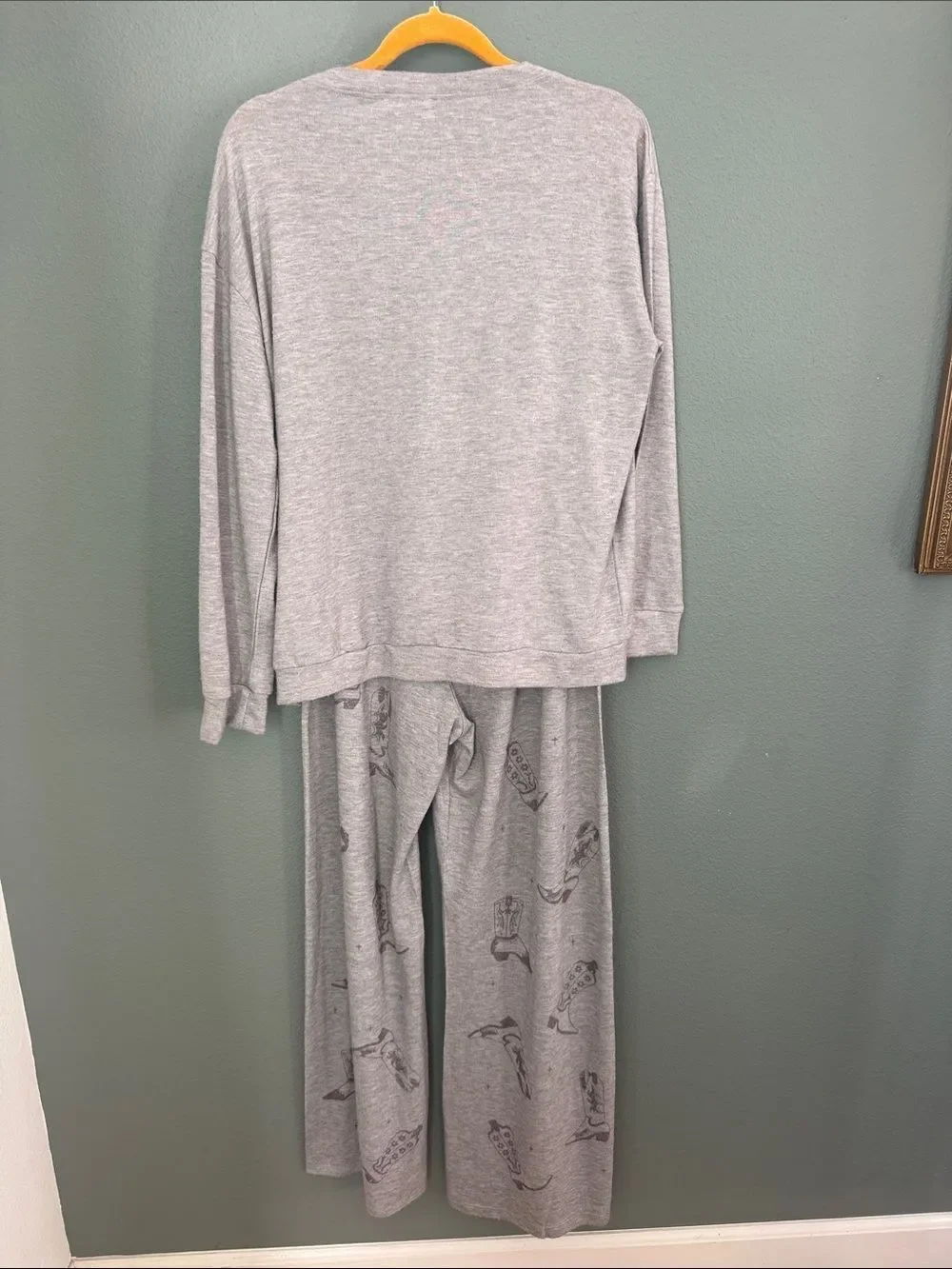 Phil Love Boots Lounge Set Sz L Heather Gray